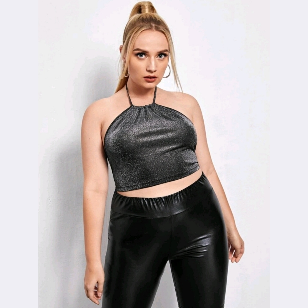 🥰NEW Grey Plus Size Crop Top